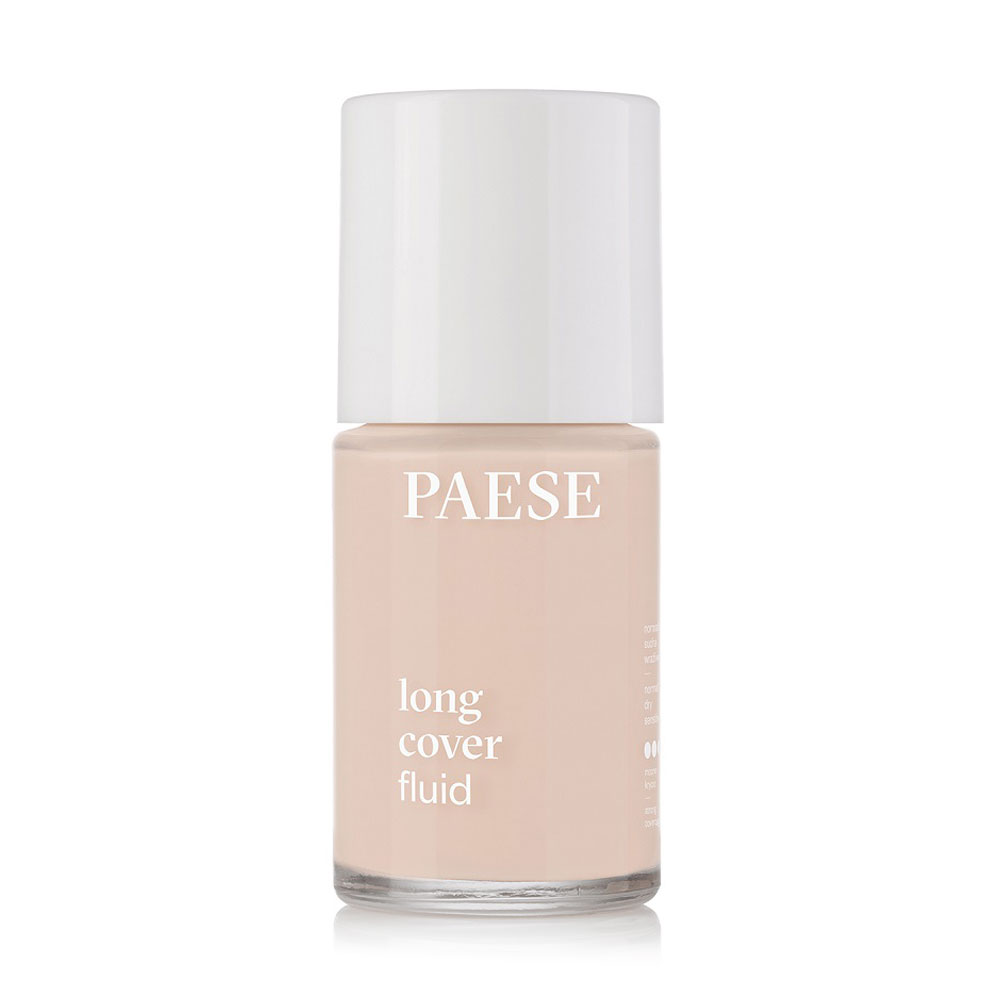 Тональний флюїд для обличчя Paese Long Cover Fluid, 0 Nude, 30 мл
